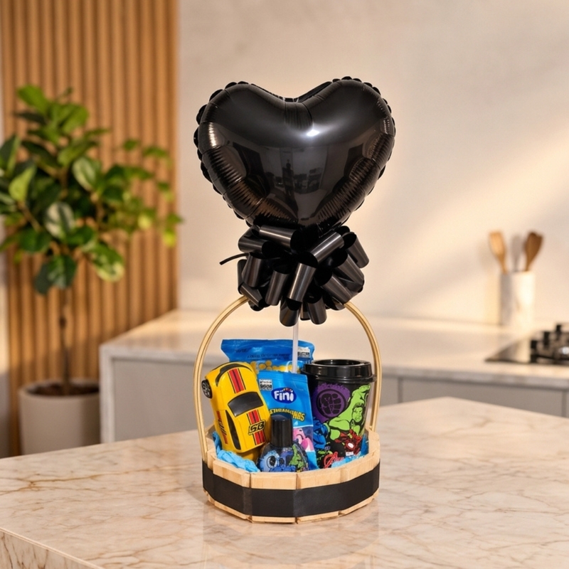 CESTA HEROIS MARVEL AVENGERS PRESENTE INFANTIL MENINO