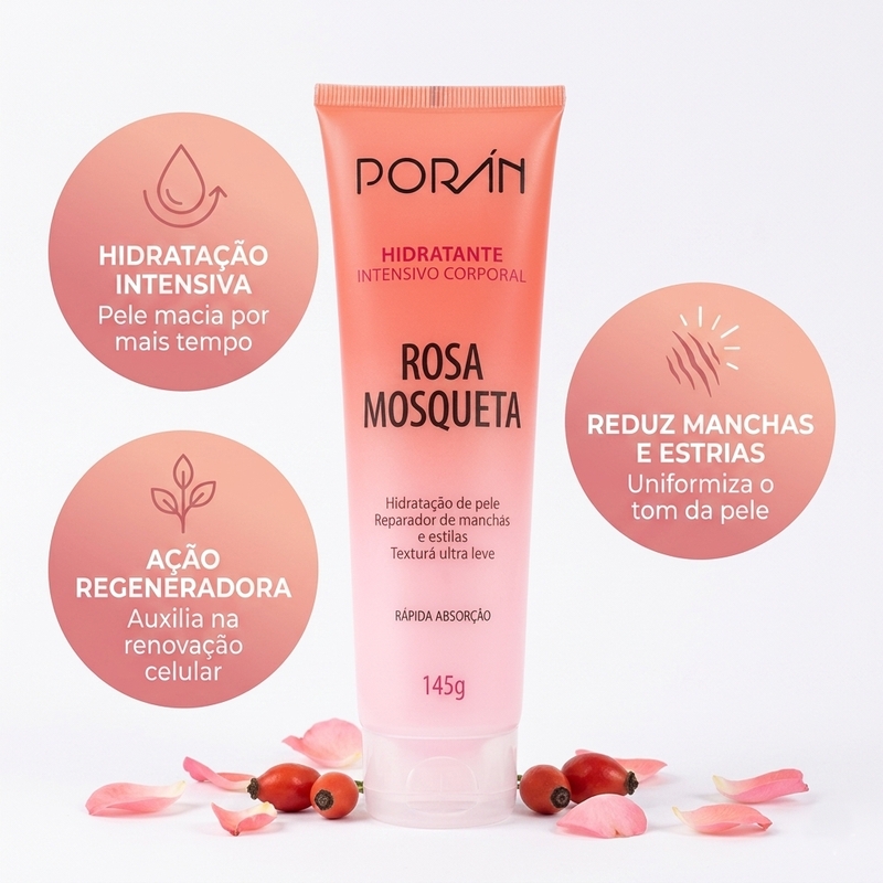 Hidratante corporal de rosas mosqueta - 145g - foto 2