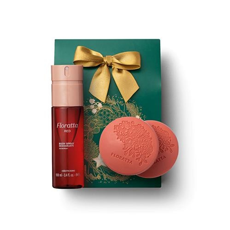 Kit Presente Natal Floratta Red Cuidados (2 Itens)