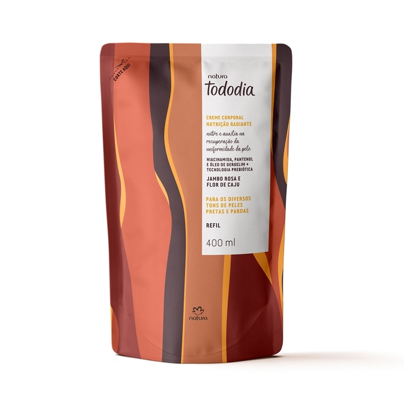 Tododia refil desodorante hidratante corporal nutrição radiante caju 400ml - 400 ml