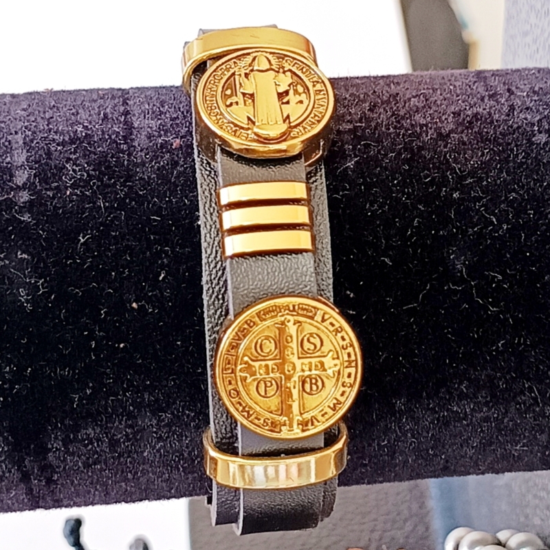 Pulseira Couro - São Bento
