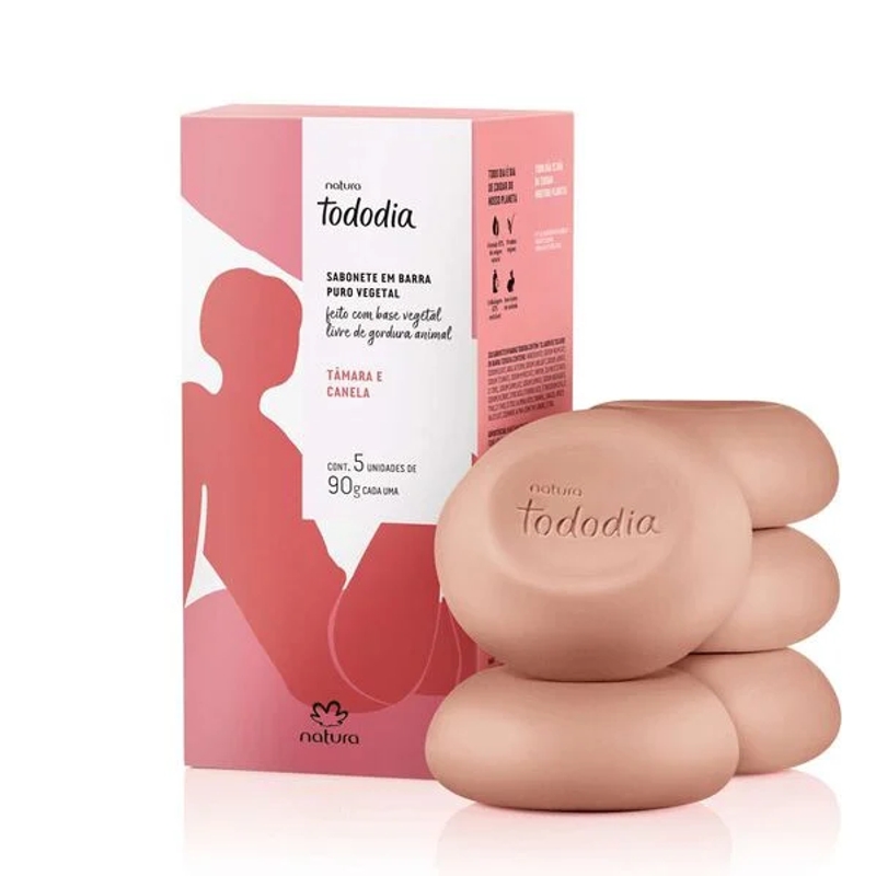 SABONETE EM BARRA TODODIA TÂMARA E CANELA 5X90G