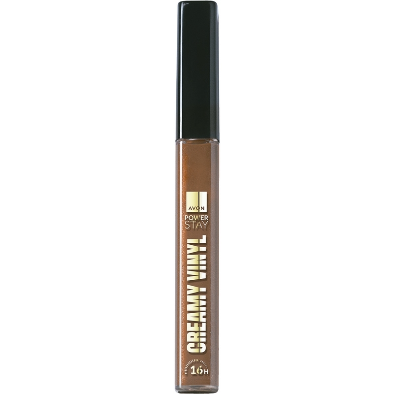 Avon Power Stay Batom Líquido Creamy Vinyl Marrom Coral