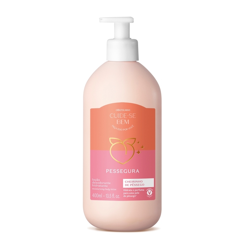 Loção Hidratante Desodorante Corporal Cuide-Se Bem Pessegura 400Ml