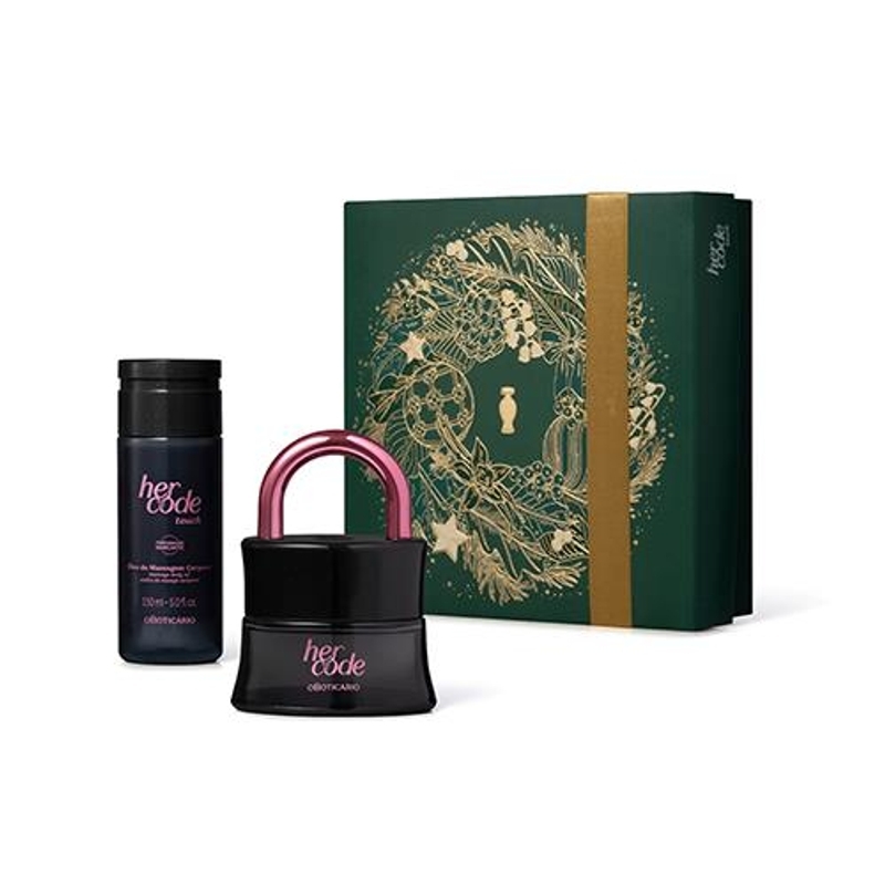 Kit Presente Natal Her Code Touch (2 Itens)