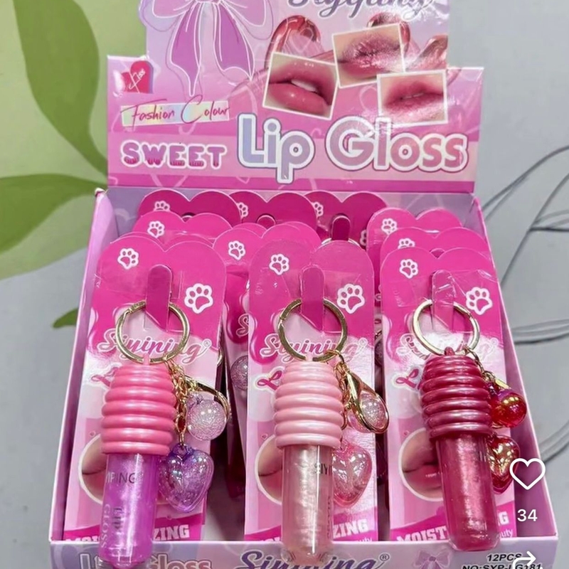 Gloss Chaveiro Coração