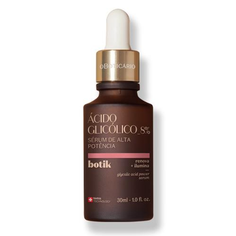 Sérum De Alta Potência Ácido Glicólico 8% Botik 30Ml