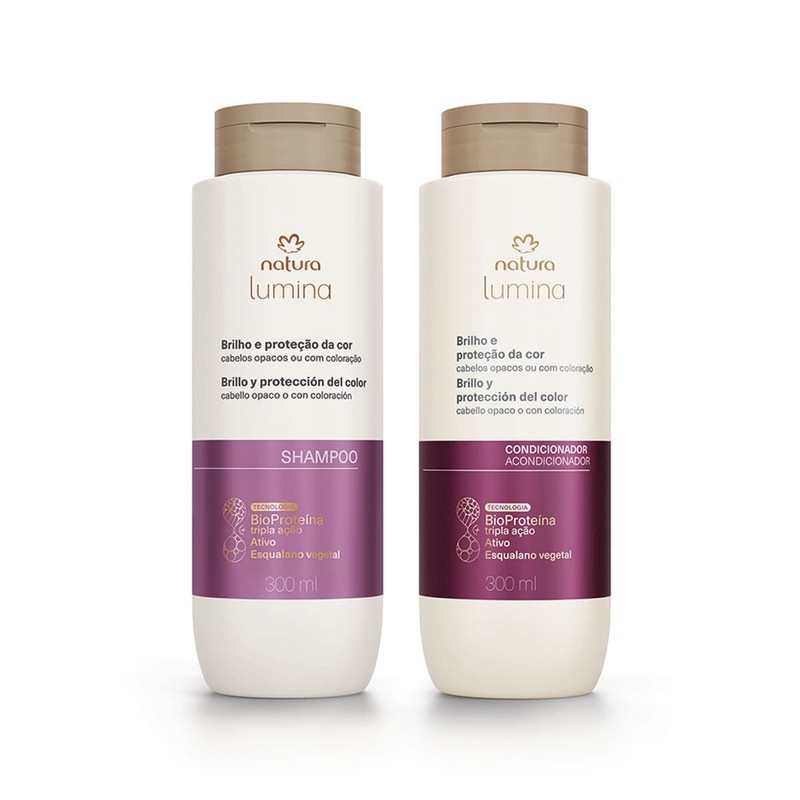 Kit lumina brilho e proteção da cor - 2 un de 300 ml