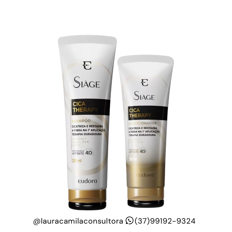 Combo Siàge Cica-Therapy: Shampoo 250ml + Condicionador 200ml