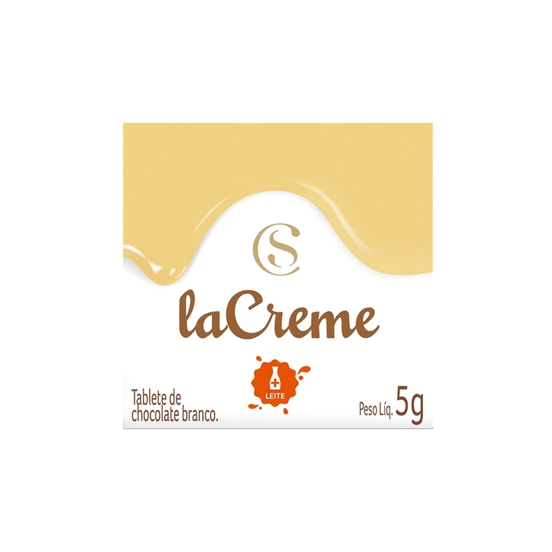Tablete laCreme de Chocolate Branco 5g