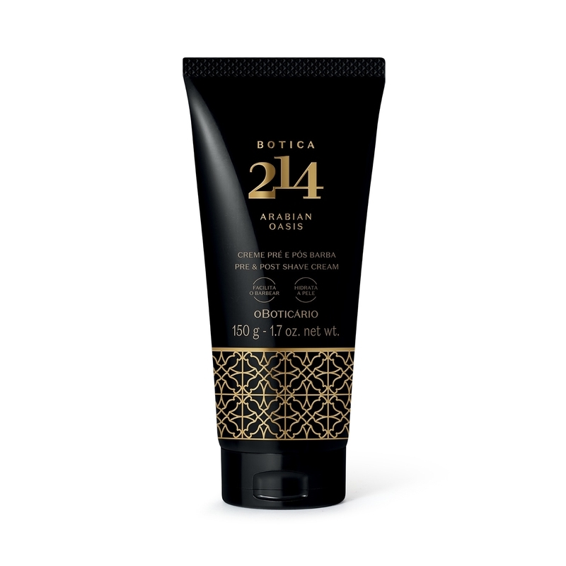 Creme Pré E Pós Barba Botica 214 Arabian Oasis 150g - Oferta Válida Apenas No Pix