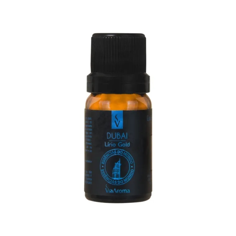 Essência Dubai Lírio Gold Linha Mundo Via Aroma - 10ml