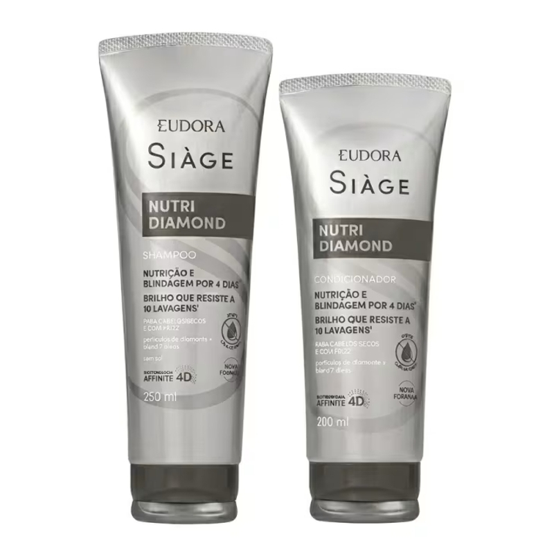 Combo Nutri Diamond Shampoo 250ml + Condicionador 200ml