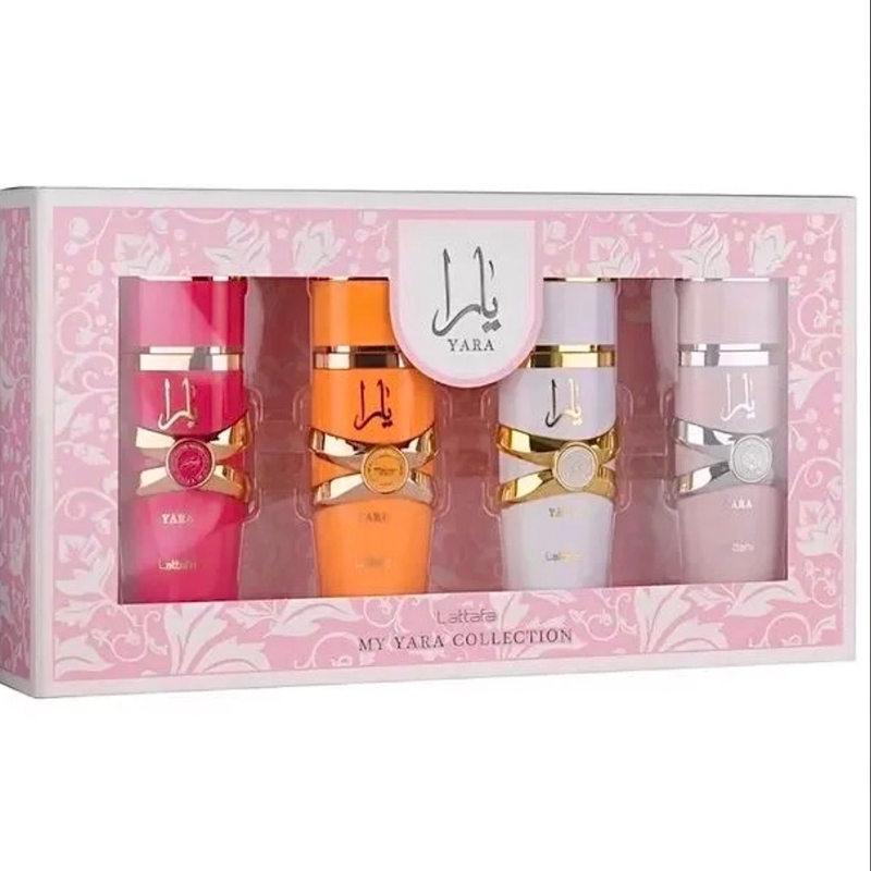 Kit 4 peças Yara Candy + Yara Rosa + Yara Moí + Yara Tous - 25 ml cada