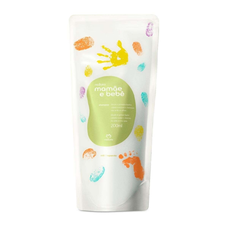Refil Shampoo Infantil Mamãe e Bebê 200ml