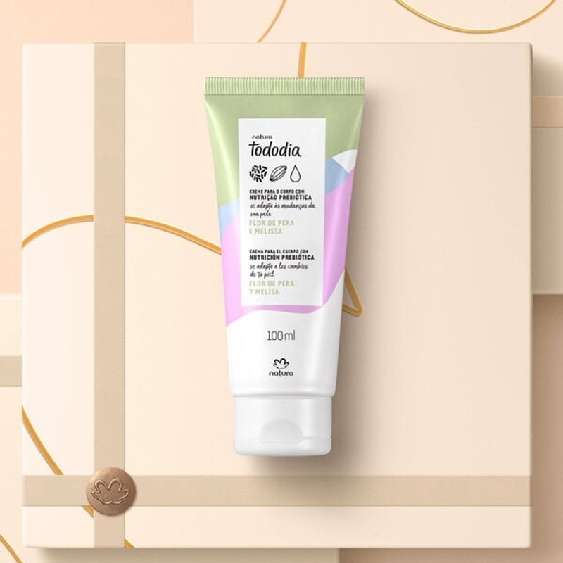 Creme Desodorante Nutritivo para o Corpo Tododia Flor de Pera e Melissa