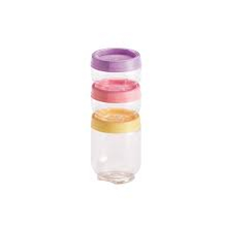 Kit 3 Potes Empilháveis Candy Plástico Avon