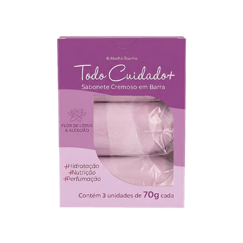 Todo Cuidado Mais Sabonete Em Barra Flor de Lotus e Algodao 3x70g (3846)