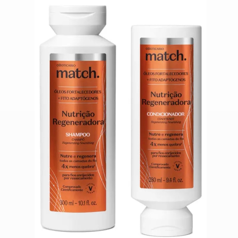 Combo Match Nutrição Regeneradora Shampoo 300ml + Condicionador 280ml