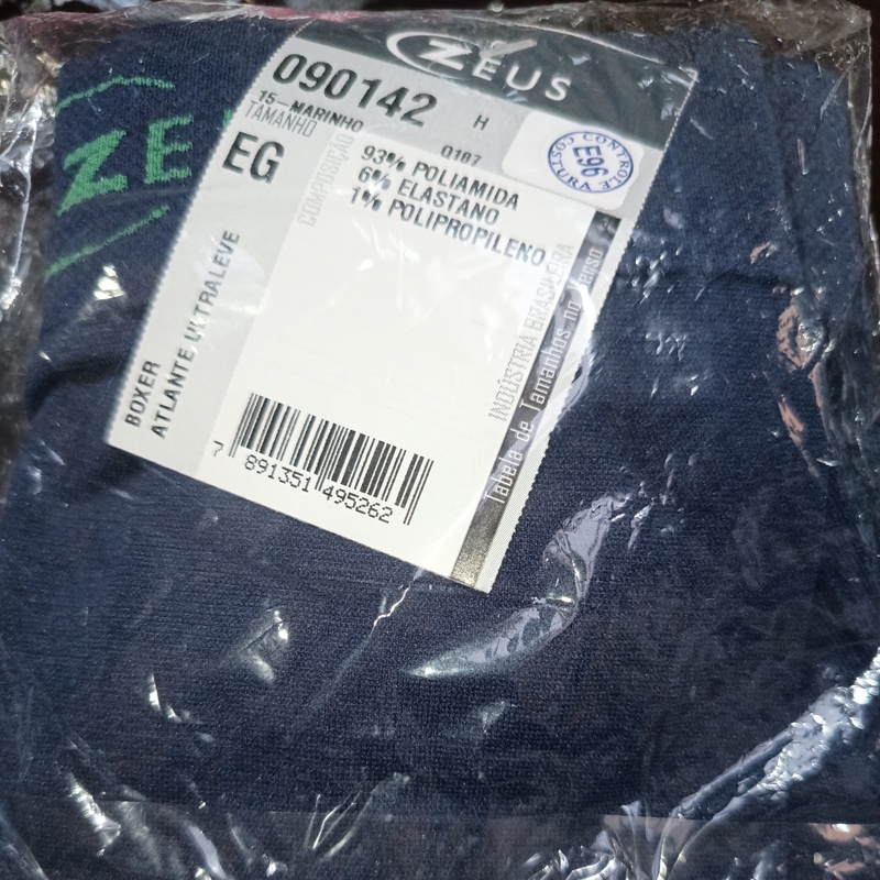 Cueca Boxer Atlante Ultraleve -15 Marinho Tamanho EG
