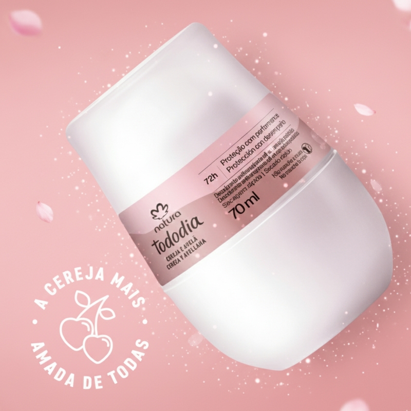DESODORANTE ROLLON NATURA TODODIA CEREJA E AVELA 70ML - foto 3