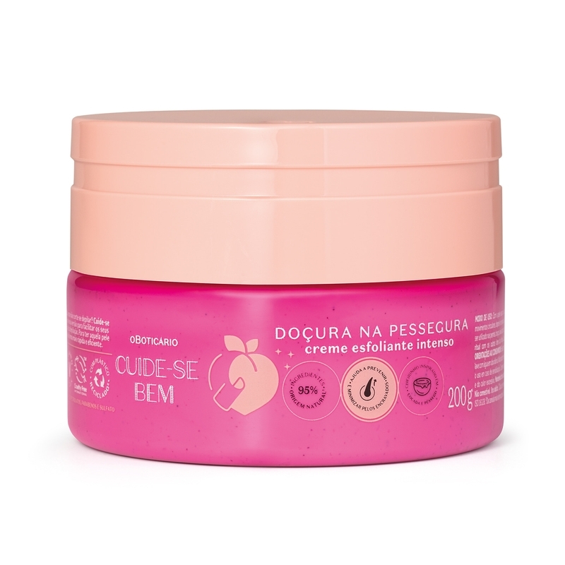 Creme Esfoliante Intenso Cuide-Se Bem Doçura Na Pessegura 200G