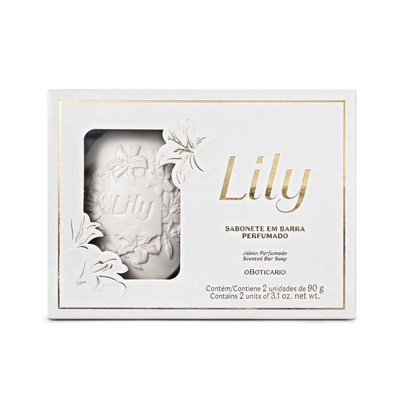Sabonete Em Barra Perfumado Lily 2X90G