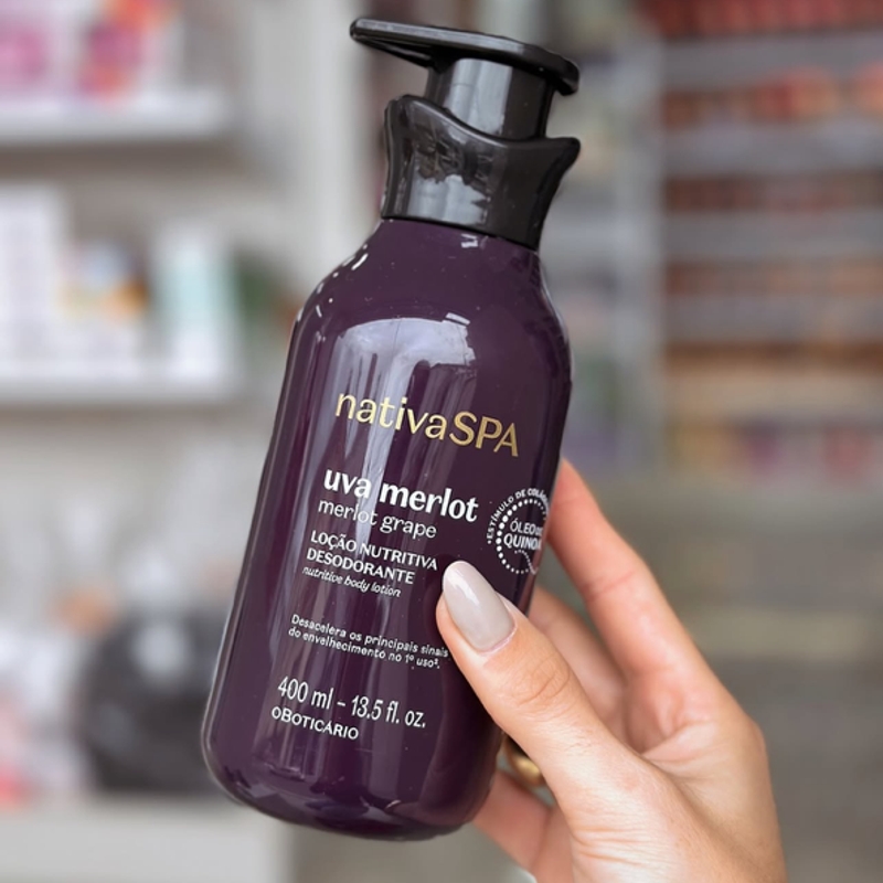 Loção Nutritiva Desodorante Nativa Spa Uva Merlot 400ml
