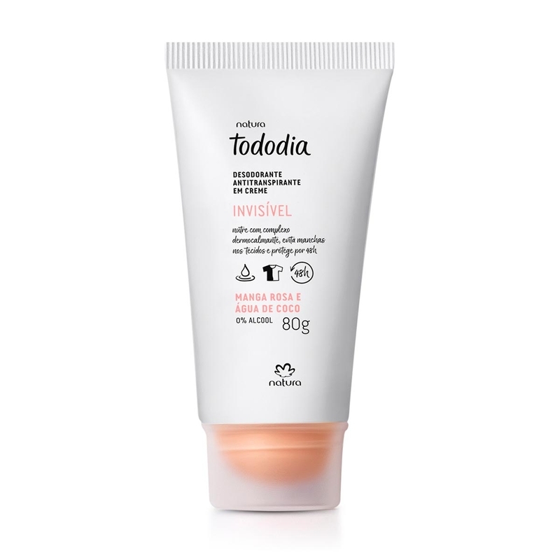 Desodorante antitranspirante em creme tododia manga rosa e água de coco