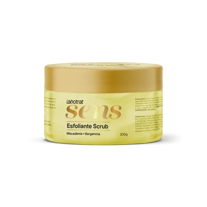 Esfoliante Scrub Macadâmia & Bergamota Sens 300g - Labotrat