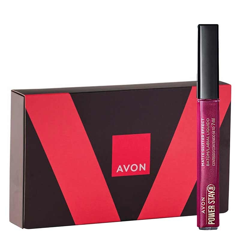 PRESENTE AVON POWER STAY BRILHO MALVA LUMINOSO - 7 ml