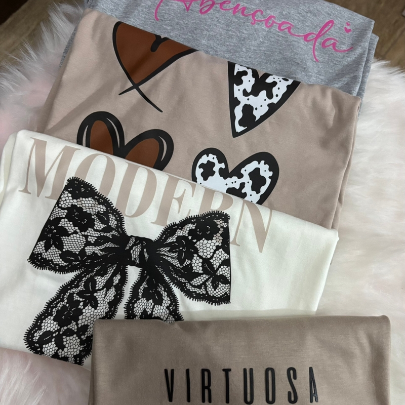 Blusas T-Shirt 100% algodão