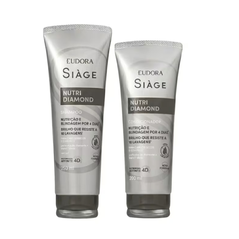 Combo Siàge Nutri Diamond: Shampoo 250ml + Condicionador 200ml