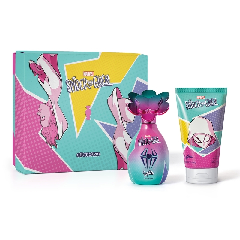 Kit Presente Dia Das Crianças Sophie Spider-Gwen (Colônia+ Hidratante 120ml)