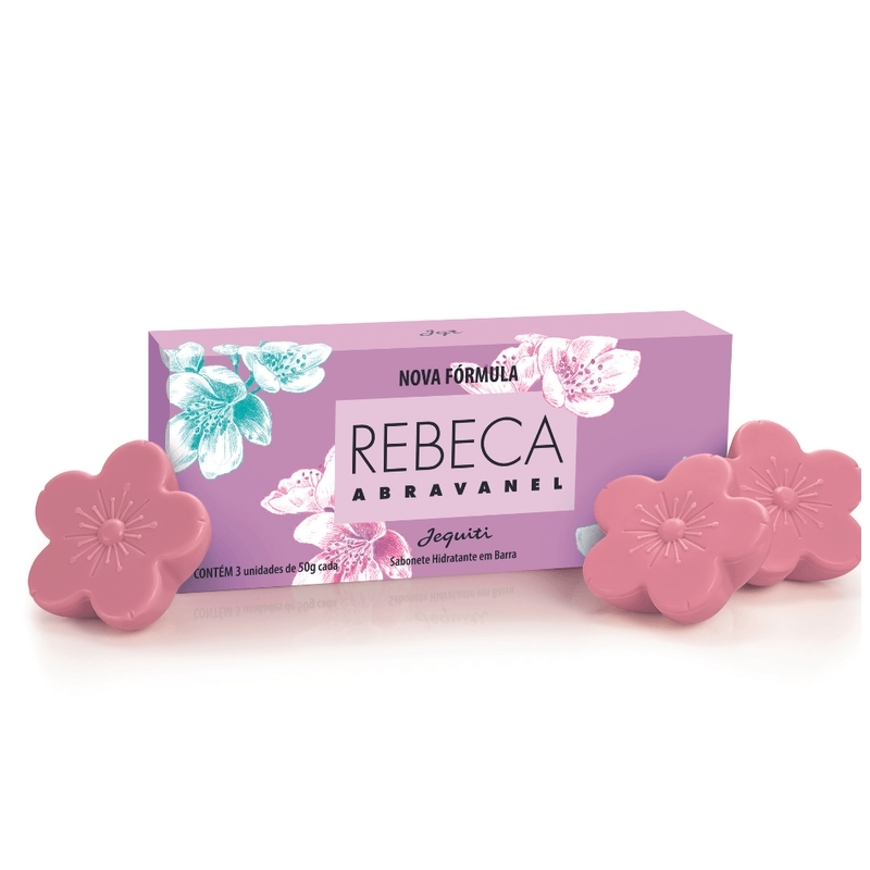 Sabonete Hidratante em Barra Rebeca Abravanel Jequiti 3x50 g