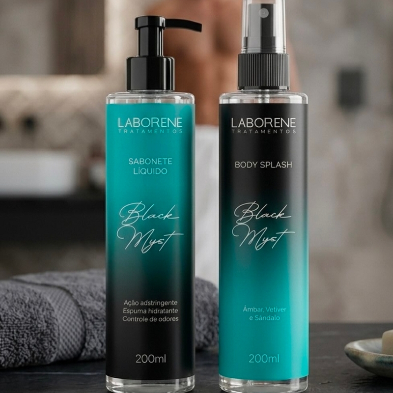Laborene Kit Body Spalsh+sabonete Líquido Black Myst