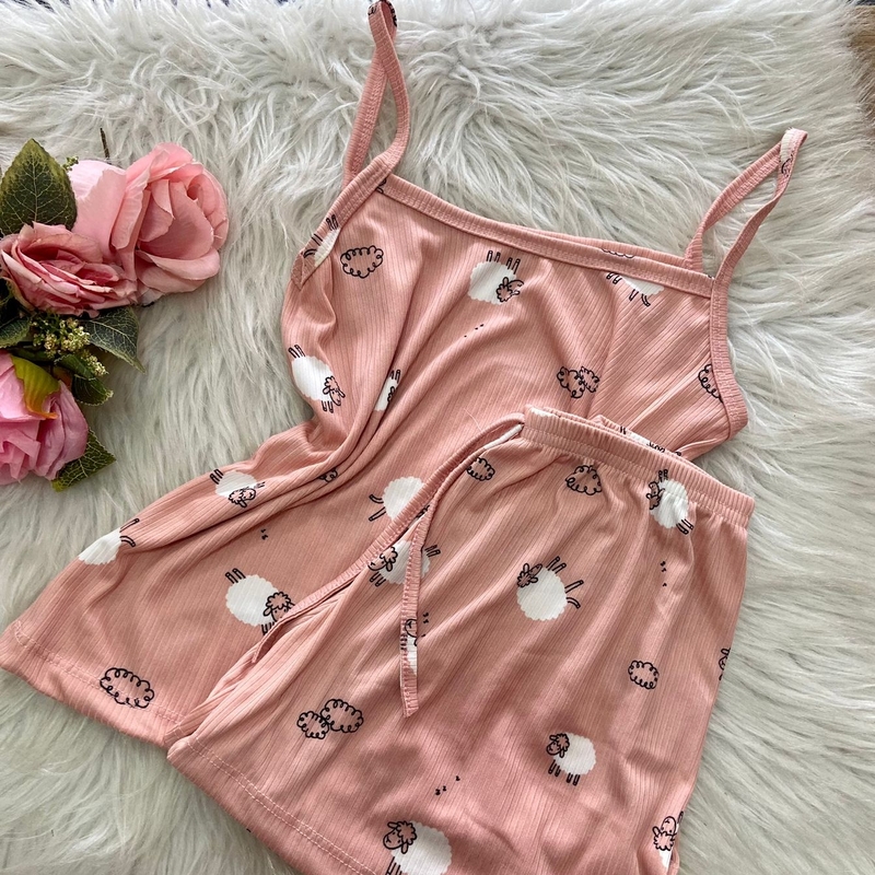 Pijama Alcinha Suede Variados G