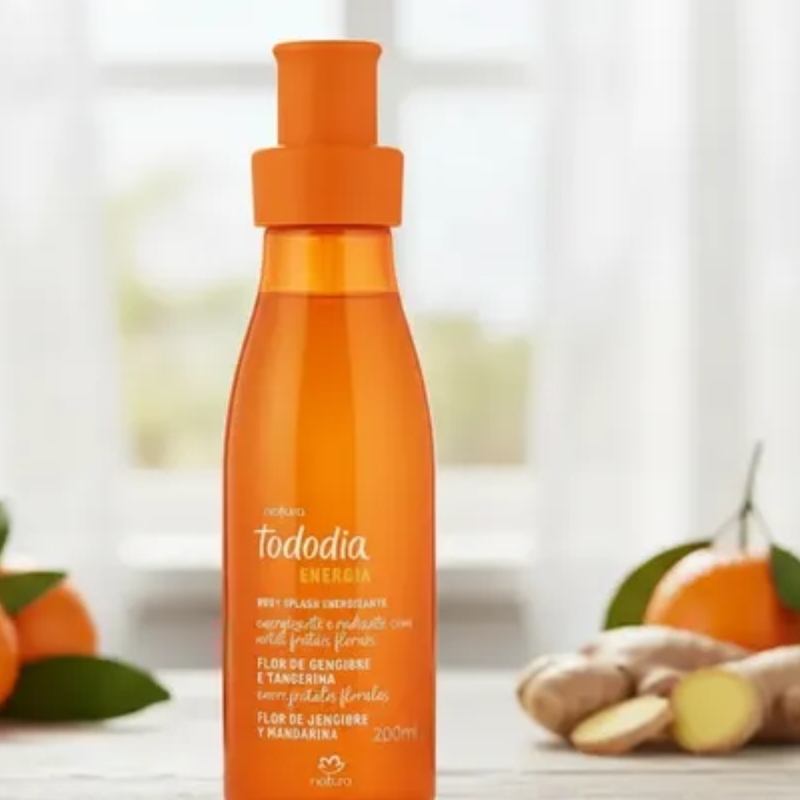 Body Splash Flor de Gengibre e Tangerina Tododia 200 ml - foto 2
