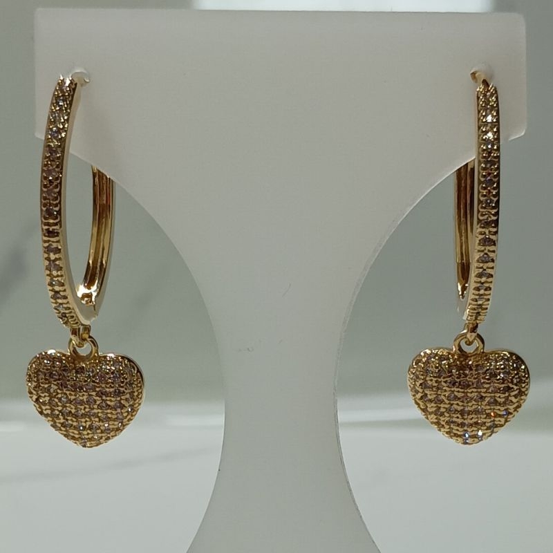 Argola Ouro Coração C