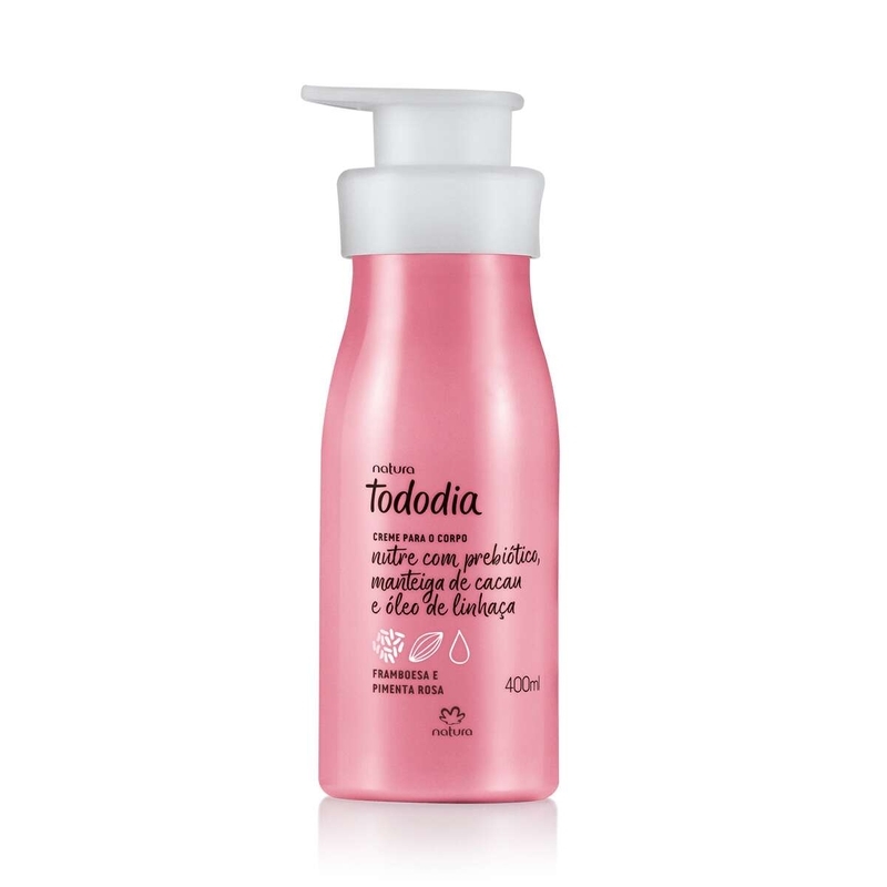 Creme Desodorante Nutritivo para o Corpo Framboesa e Pimenta Rosa Tododia