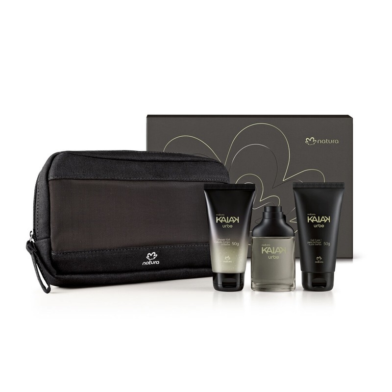 Presente Kaiak Urbe Kit Viagem (Shower Gel 3 Em 1 50g + Colônia 25ml + Gel Barba 2 Em 1 50g + Necessaire)