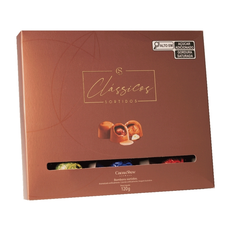 Caixa de Bombons Clássicos Sortidos 120g
