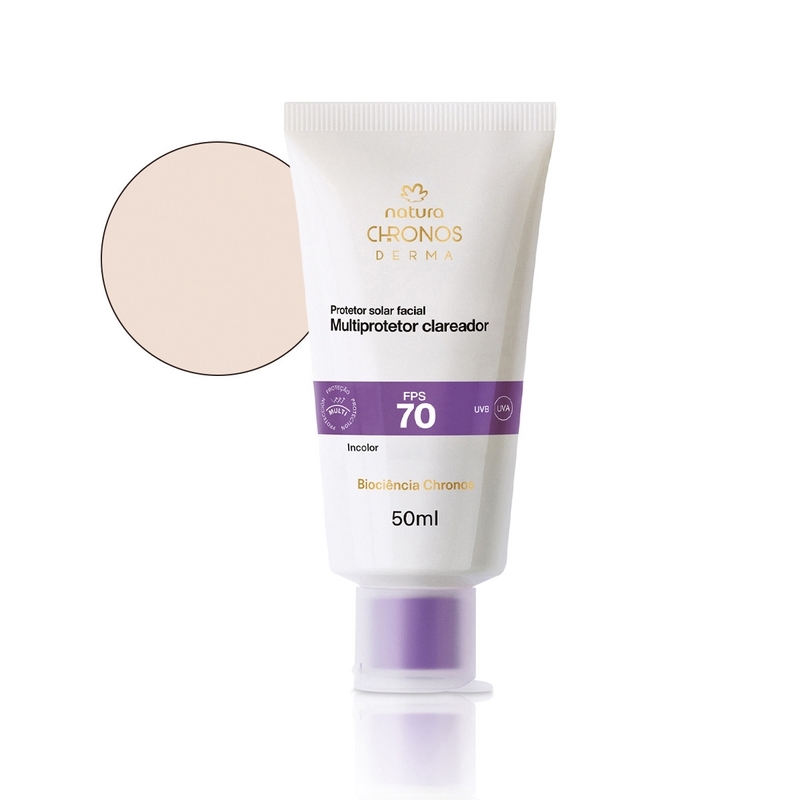 Multiprotetor Clareador de Manchas Solares FPS 70 Chronos Derma - 50 ml
