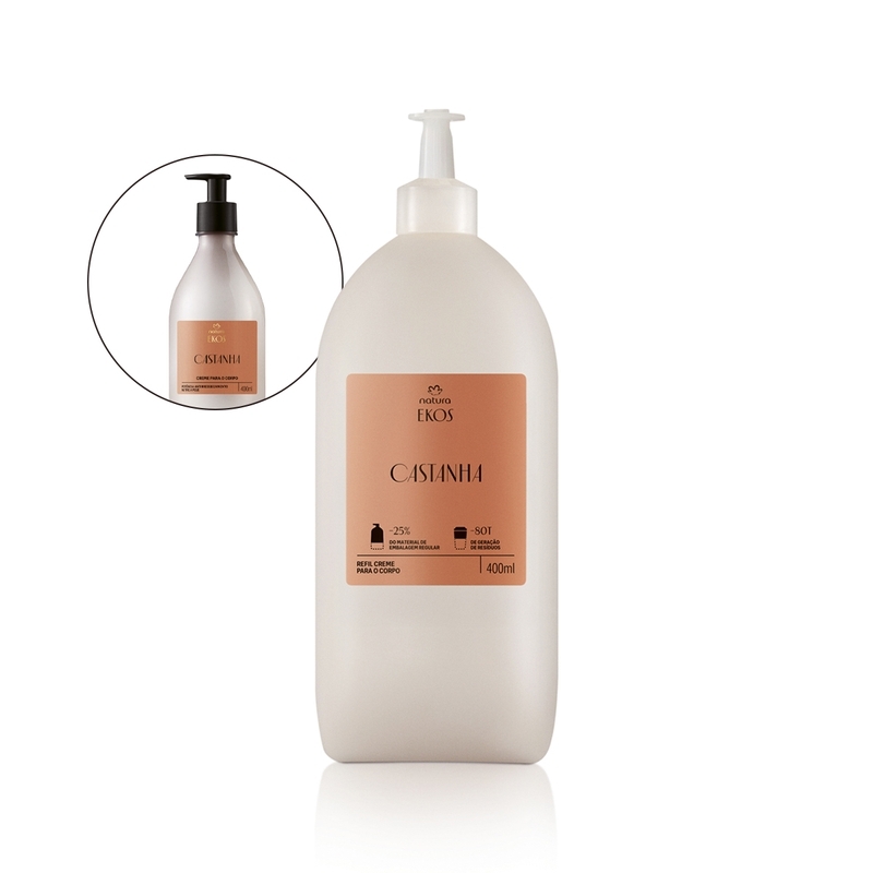 Refil Hidratante Corporal Ekos Castanha - 400 ml