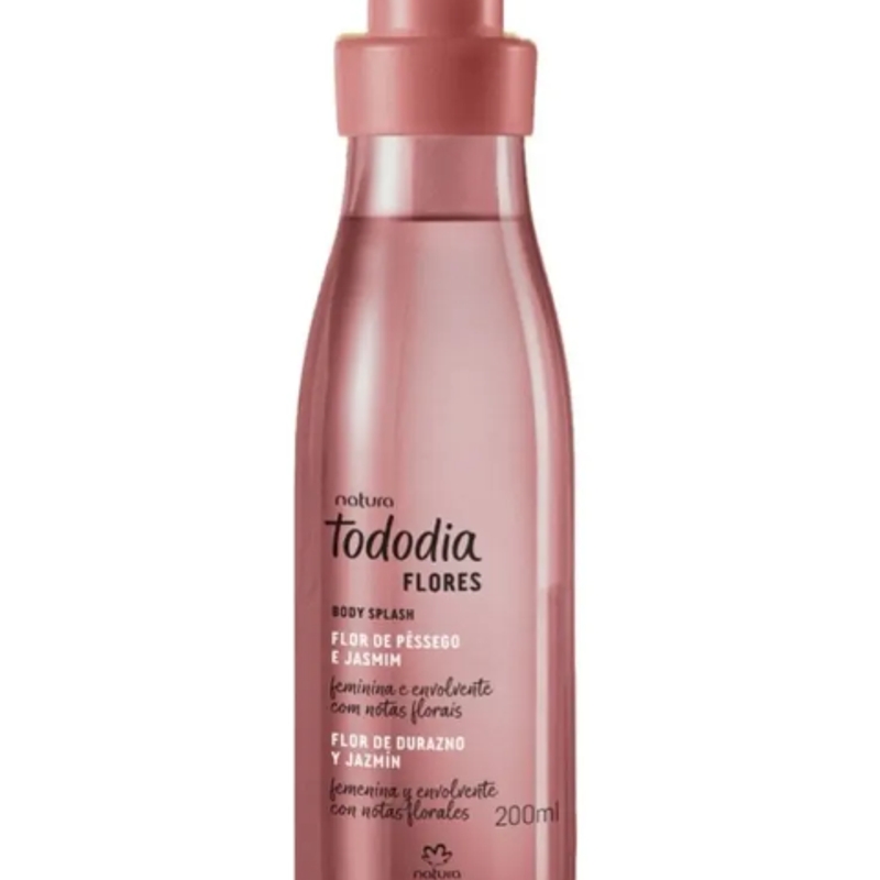 Body Splash Tododia Flores Flor De Pêssego e Jasmim, 200ml