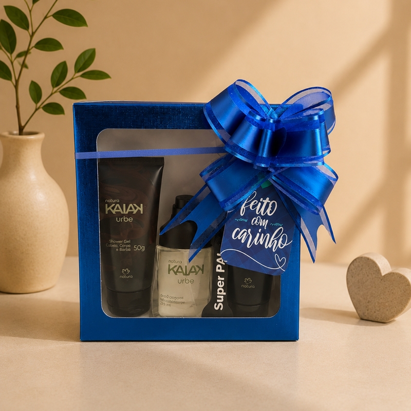 Mini Kaiak Urbe (Perfume, Sabonete cabelo e corpo, Gel 2 em 1 Para Barbear e Chaveiro