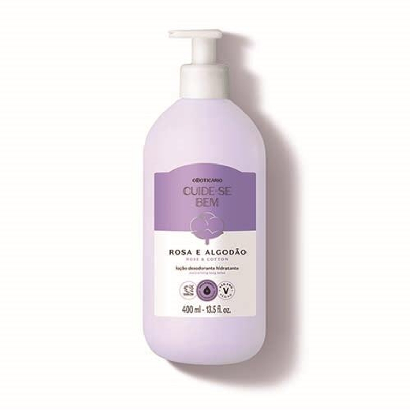 Hidratante Cuide-Se Bem Rosa E Algodão 400Ml