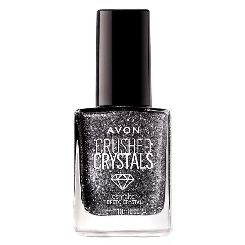 Avon Crus Crystals Esmalte Preto Crystal - 9 ml