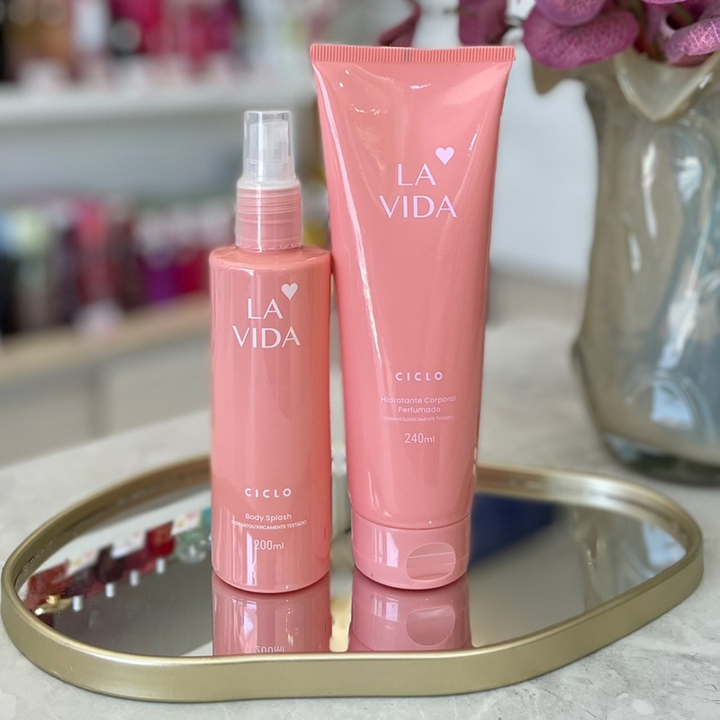 Combo La Vida Body Splash 200ml+ Loção Hidratante 240ml