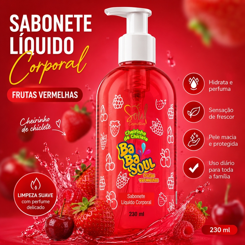 Sabonete Líquido Frutas Vermelhas